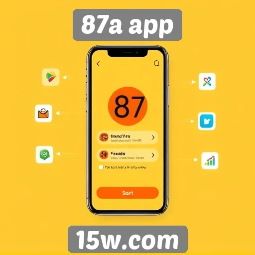 Análise da interface do usuário no site 87a app